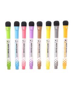 Marcadores Magnéticos Tiza Líquida Juego de 8 Colores Radiantes 